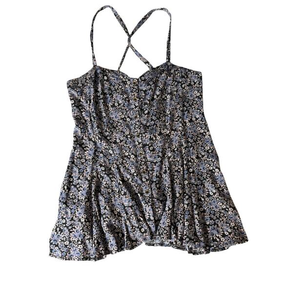 Free People Y2K Jenna Bustier Strappy Floral Tank Top Women’s Size Medium‎ - Picture 3 of 12